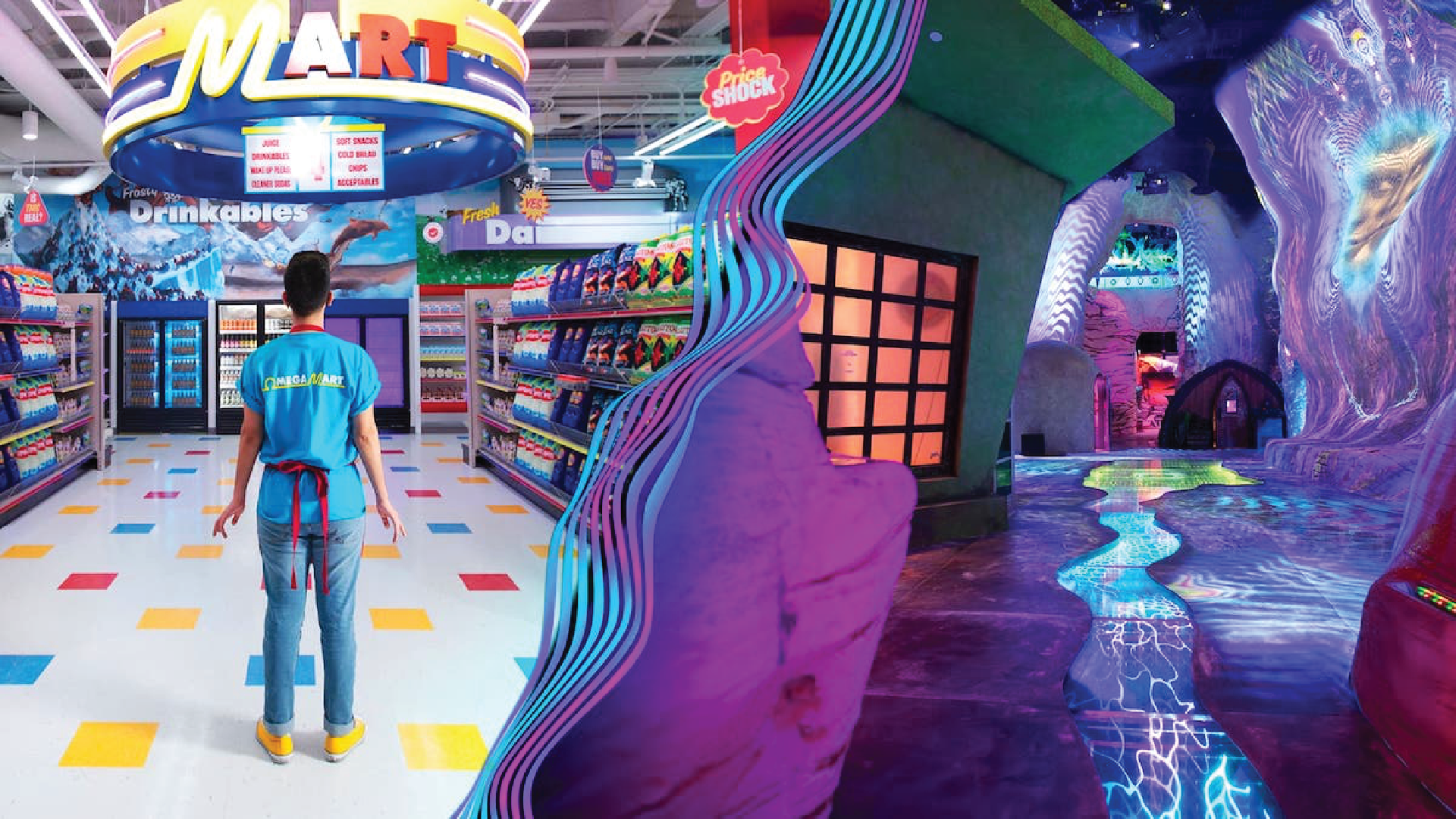 Omega Mart A photography inside Omega Mart from Meow Wolf in the US.