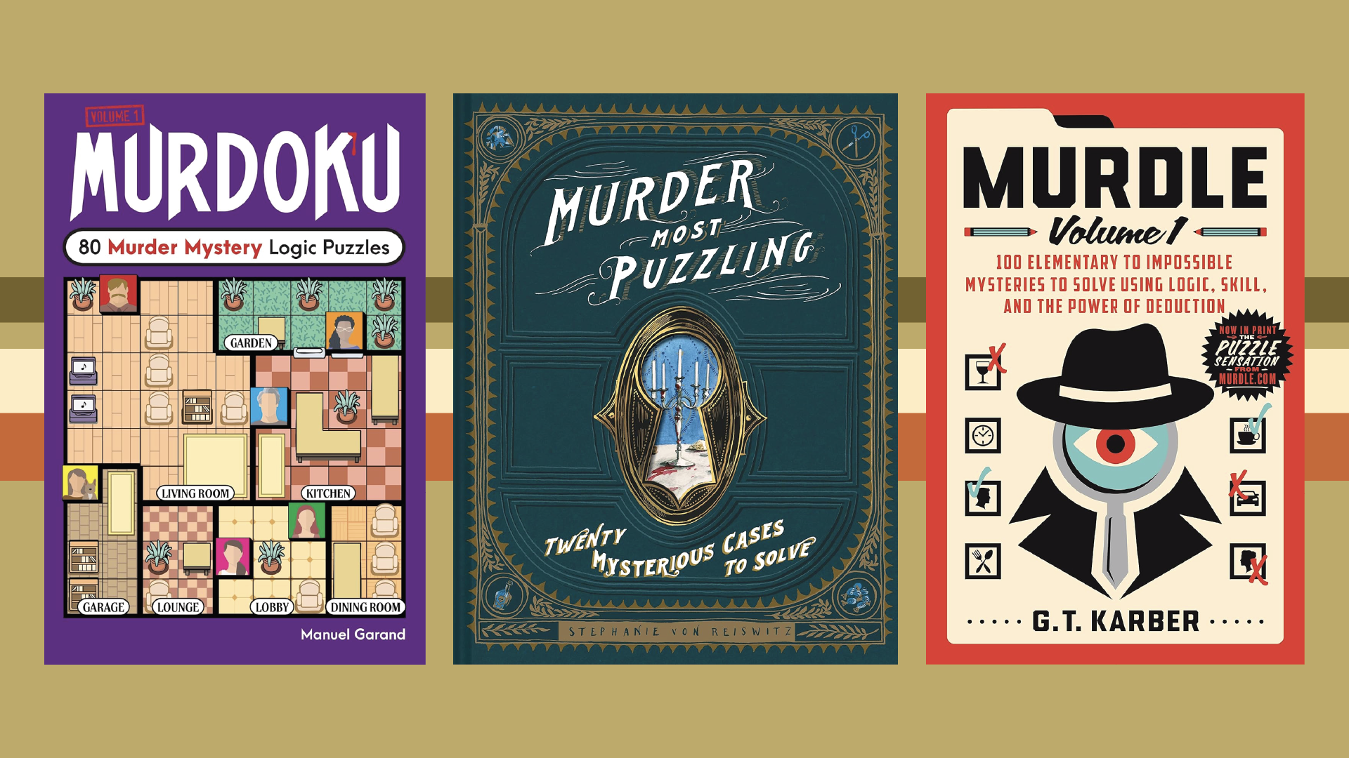 Mystery Puzzle Books A selection of puzzle books with a mystery theme.