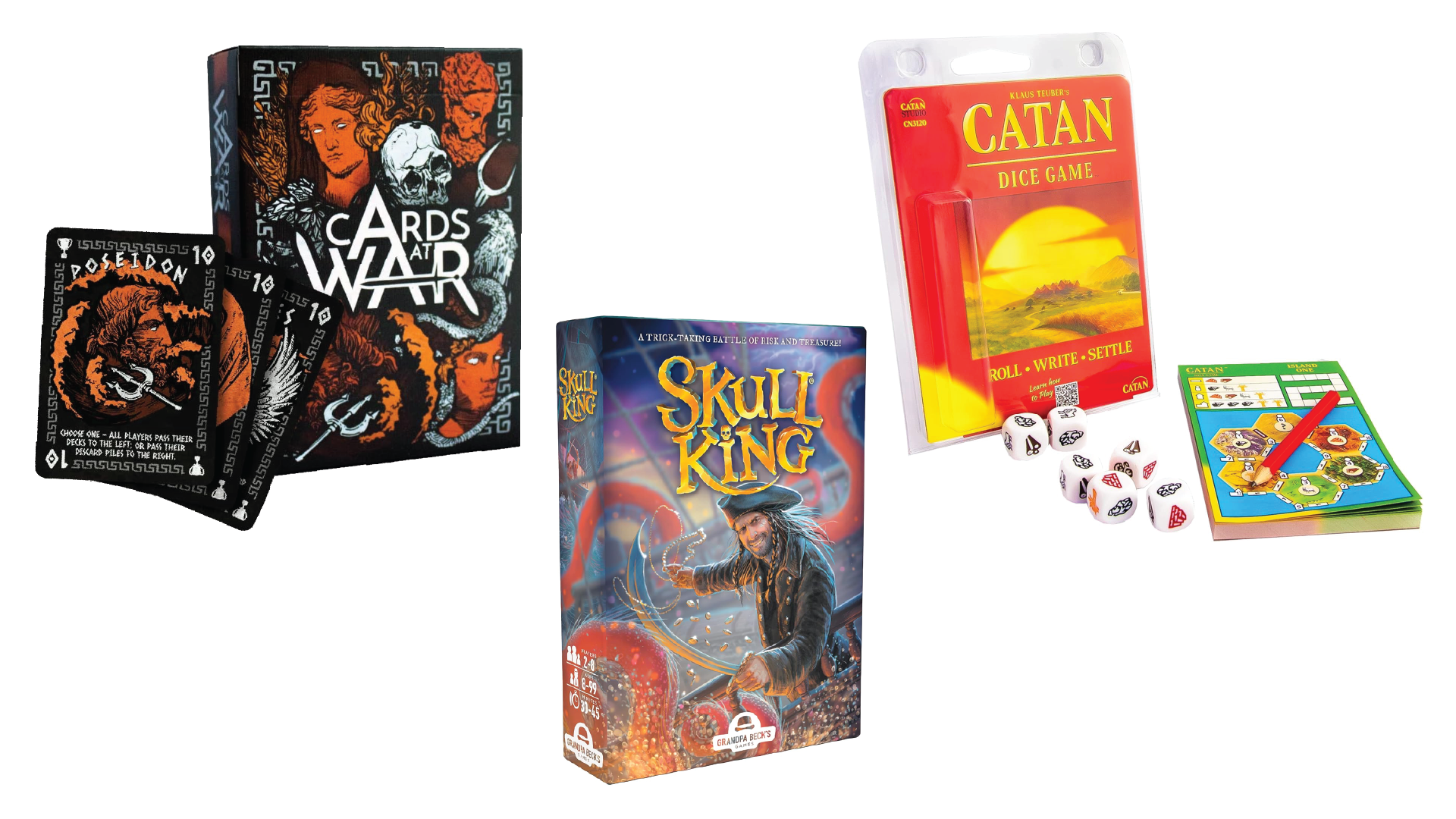 A selection of travel-sized games.