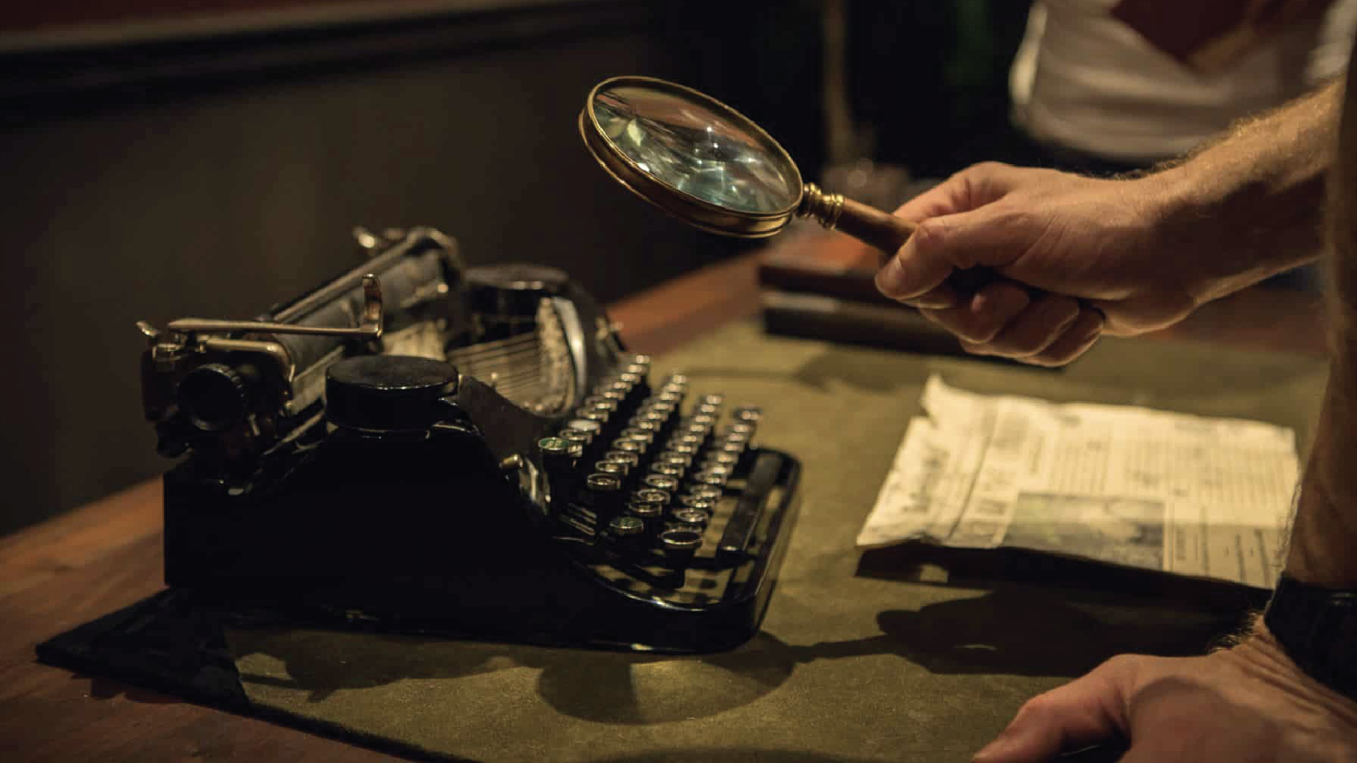 A photograph of a Sherlock-themed escape room at The Escape Effect.