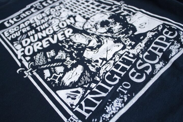 “A Knight To Escape” Escape Room Tee – Dungeon